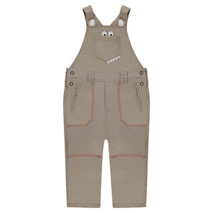 Salopette en coton fantaisie avec détails printés 