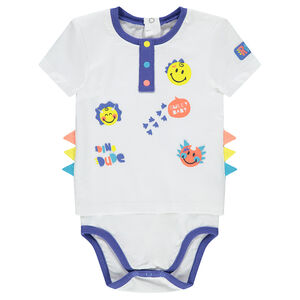 Body manches courtes avec prints Smiley 