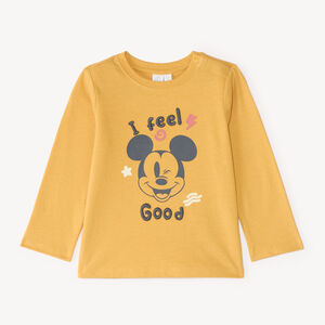 T-shirt bébé garçon manches longues print Mickey Disney 