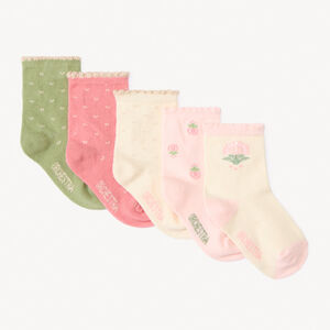 Lot de 5 paires de chaussettes fantaisie pour bébé fille 