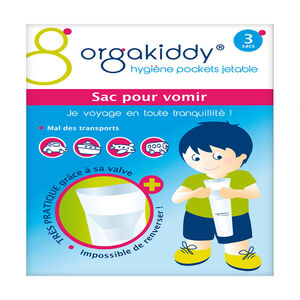 Lot de 3 sacs à vomir 