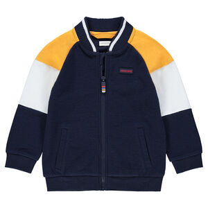 Gilet en molleton esprit teddy avec manches contrastées 