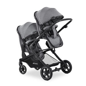 Poussette jumeaux Atlantic Twin Melange Grey 