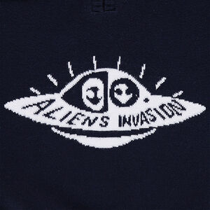 Pull en tricot avec col zippé doublé sherpa 