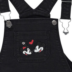 Robe salopette effet jeans used avec Mickey et Minnie Brodés Disney  