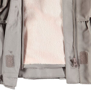 Trench taupe volanté doublé sherpa 