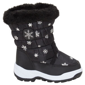 Après-ski imprimés étoiles avec col en fausse fourrure du 28 au 35 