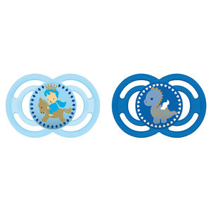 Lot de 2 sucettes silicone perfect 18m+ 