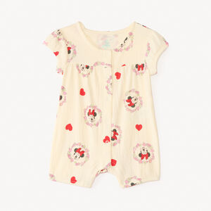 Combinaison courte à manches bouffantes Minnie Disney pour bébé fille 