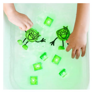 Jouet de bain 1 Figurine + 2 cubes lumineux 3ans+ Pippa Green 