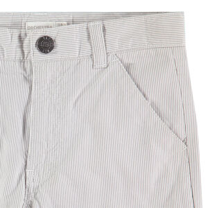 Junior - Bermuda de cérémonie en coton à fines rayures all-over 