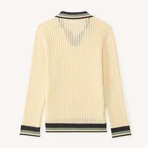 Polo manches longues en tricot garçon 