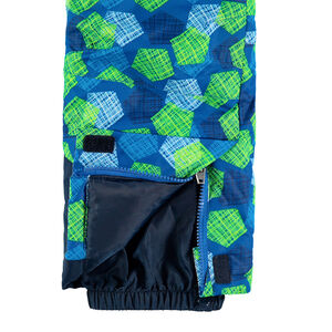 Pantalon de ski avec imprimé graphique all-over et bretelles amovibles 