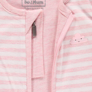 Turbulette rayée en jersey à manches amovibles 