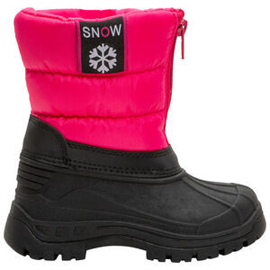 Après-ski à col matelassé zippé et coque caoutchouc du 24 au 27 