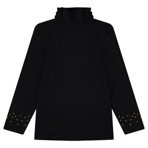 Junior - Sous-pull col montant avec étoiles printées sur les manches 