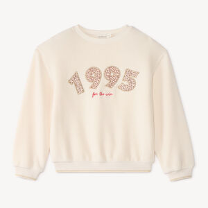 Sweat polaire semi oversize fille 