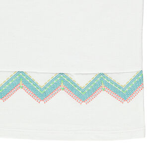 Junior - Tee-shirt manches courtes avec broderies fantaisie 