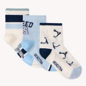Lot de 3 chaussettes normales fantaisies garçon 