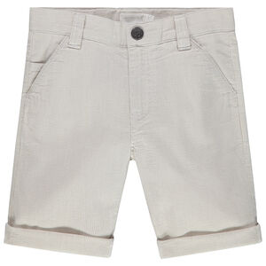 Bermuda à fines rayures et poches italiennes 