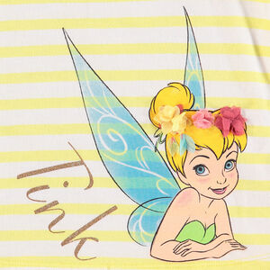 Débardeur à bretelles volantées avec print Fée Clochette 