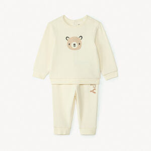 Ensemble jogging oursons en nid d'abeille pour bébé garçon 