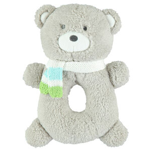 Peluche hochet ours en sherpa  