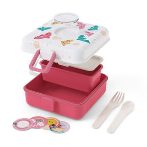 Lunchbox personnalisable 850ml Snacky avec couverts Birds 