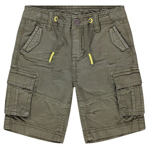 Bermuda en coton surteint avec poches  