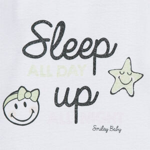 Pyjama en jersey avec print Smiley et pantalon imprimé all-over 