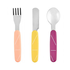Set de 3 couverts en inox - Peach 