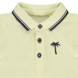 Polo manches courtes broderie fantaisie pour bébé garçon 