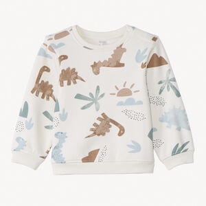 Sweat molleton imprimé dinos pour bébé garçon 
