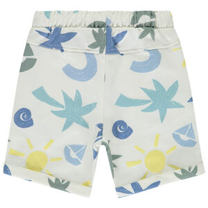 Bermuda molleton imprimé arty fantaisie pour bébé garçon 