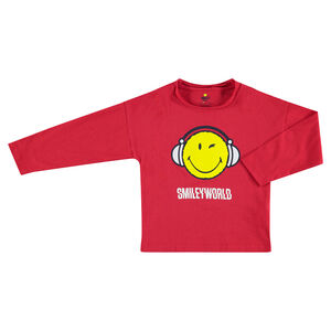 Tee-shirt manches longues en jersey avec Smiley printé 