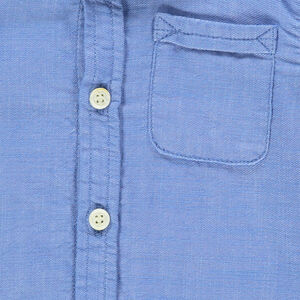 Chemise manches longues en coton avec poche 