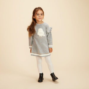 Robe en tricot motif Hedwige Warner pour bébé fille 