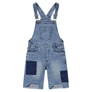 Junior - Salopette en denim fantaisie avec déchirures 