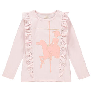 Tee-shirt manches longues en jersey volanté print Mary Poppins  