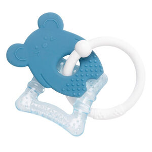 Anneau de dentition réfrigérant en silicone - Bleu  