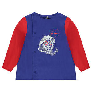 Tablier scolaire avec lion printé 