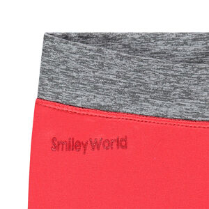 Legging de ski uni avec print pailleté Smiley 