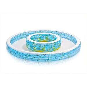 Piscine gonflable à double fontaine 