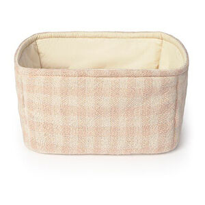 Panier matelassé 30x20x20cm Rose 