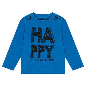 Tee-shirt manches longues en jersey avec print fantaisie 