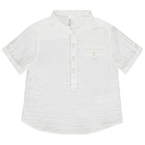 Chemise manches courtes à col tunisien pour bébé garçon 