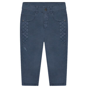 Pantalon surteint avec découpes à croisillons 