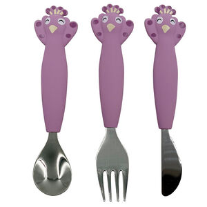 Lot de 3 couverts en silicone Mrs Peacock 