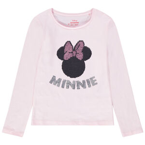 T-shirt manches longues avec Minnie en sequins magiques Disney 