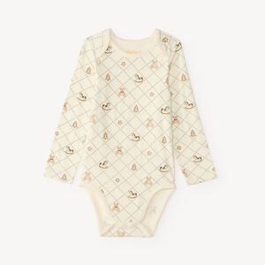 Lot de 2 bodies bébé garçon manches longues motifs cheval à bascule 